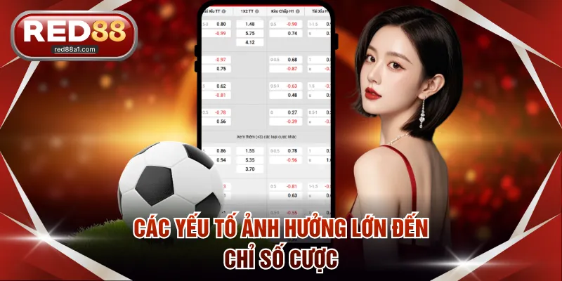 Các yếu tố ảnh hưởng lớn đến chỉ số cược