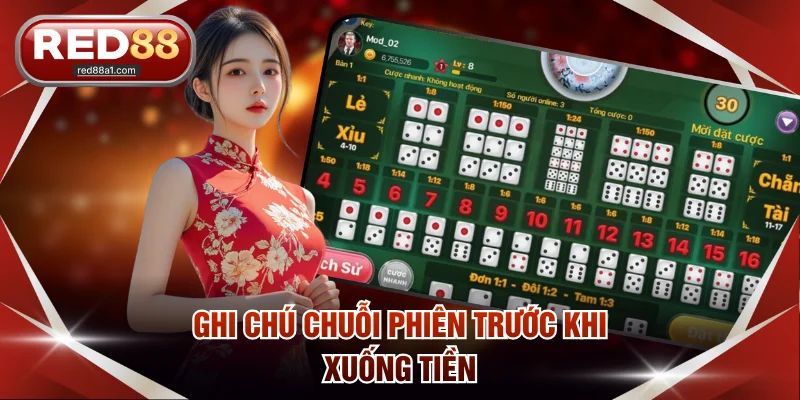 Ghi chú chuỗi phiên trước khi xuống tiền